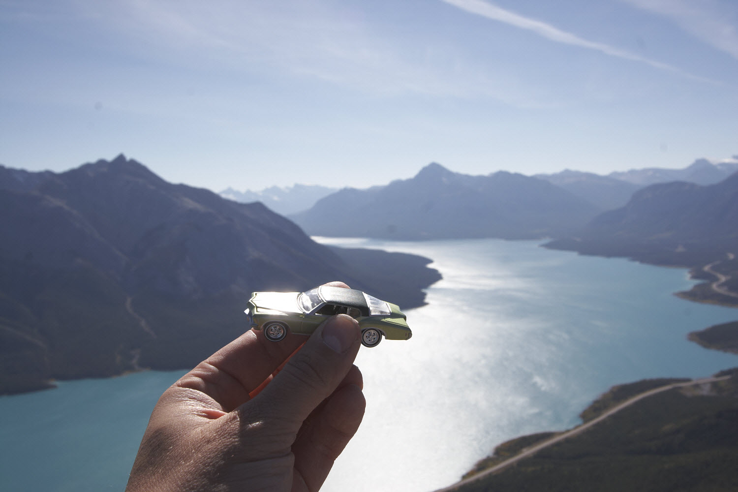 Overlooking Lake Abraham